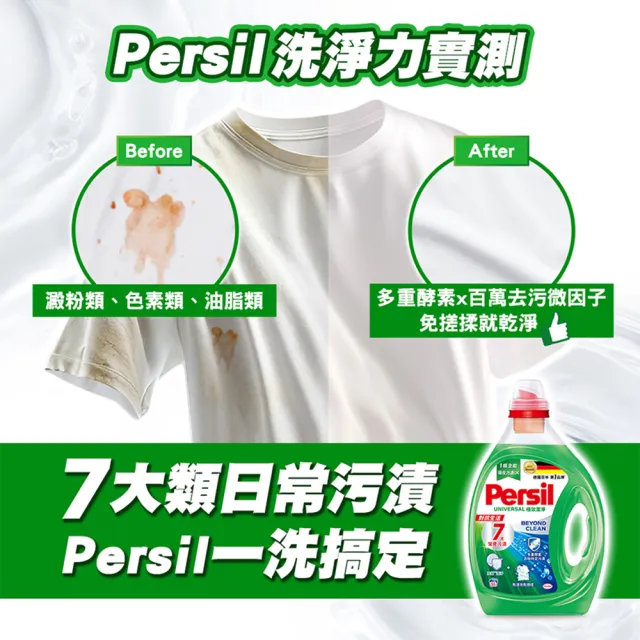 【Persil】深層酵解洗衣精1500ml補充包x2包