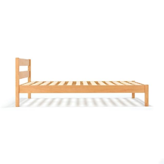 【MUJI 無印良品】橡膠木床架/SD/單人加大(大型家具配送)