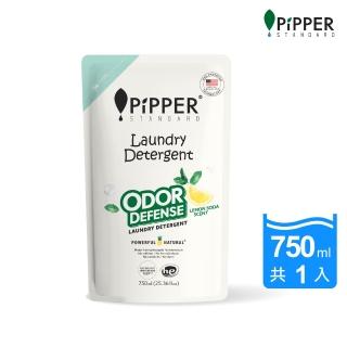 【PiPPER STANDARD 沛柏】鳳梨酵素除臭洗衣精補充包(檸檬蘇打) 750ml (室內曬衣適用 運動衣臭味去除)