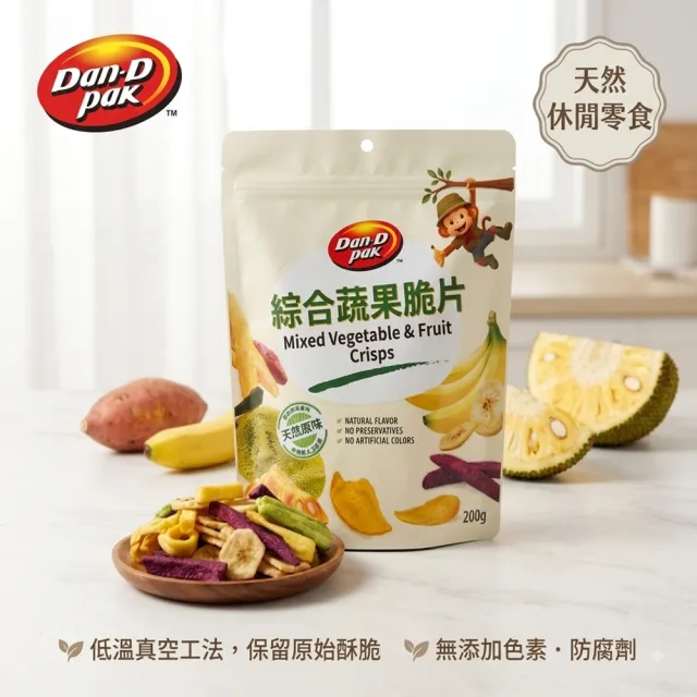 【Dan-D Pak】綜合蔬果脆片200g*12包
