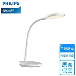 【Philips 飛利浦】LED酷優充電式檯燈2入