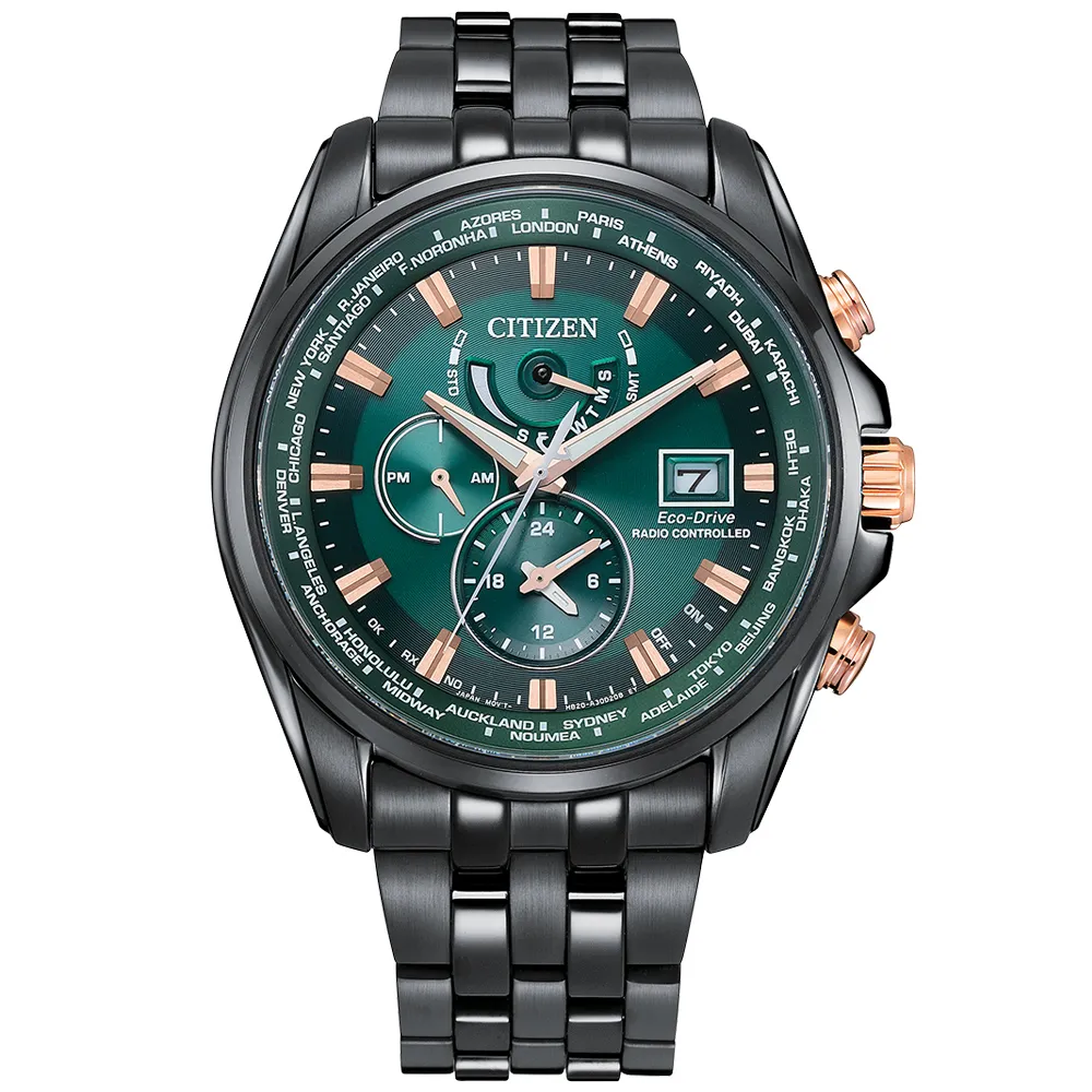 【CITIZEN 星辰】廣告款 韋禮安配戴款 電波 光動能腕錶 七夕 情人節 送禮 (AT9128-87X)