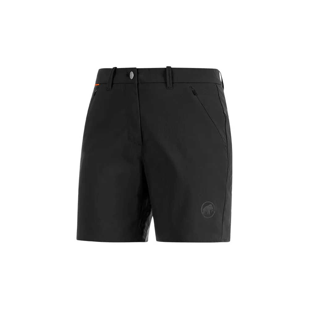 【Mammut 長毛象官方直營】Hiking Shorts 經典健行短褲 黑色 女款 #1023-00131