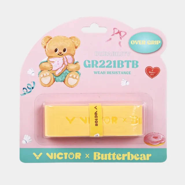 【VICTOR 勝利體育】VICTOR x Butterbear聯名系列外握把膠(GR221BTB W/E 兩色)