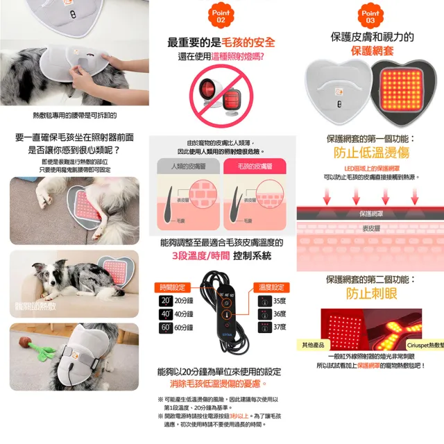 Cirius pet 近紅外線寵物愛心熱敷毯