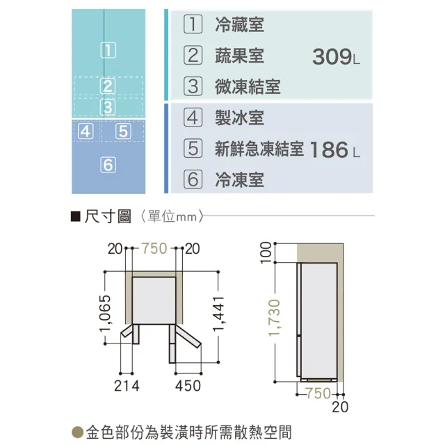 【Panasonic 國際牌】家電快配★495公升一級能效雙門變頻冰箱-極緻灰(NR-C501PG-H1)