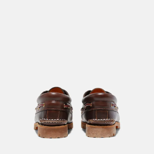 【Timberland】女款棕色經典三孔帆船鞋(51304214)