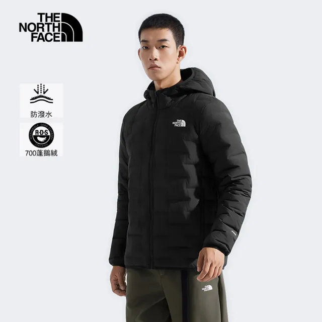 【The North Face】北面男款黑色DWR防潑水羽絨外套｜8DWVJK3