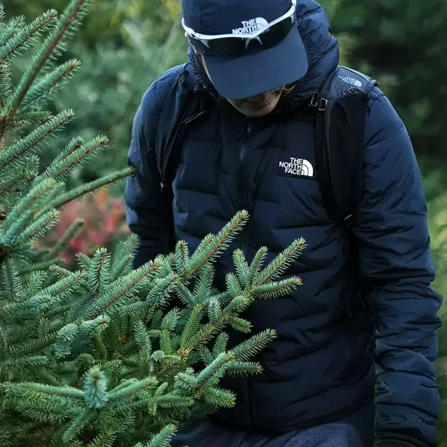 【The North Face】北面男款黑色DWR防潑水羽絨外套|8DWVJK3