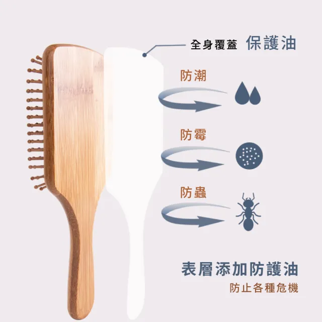 天然原木頭皮氣墊按摩梳-圓形(靜電梳 氣墊梳 氣囊梳 美髮梳 造型梳 木梳 梳子)
