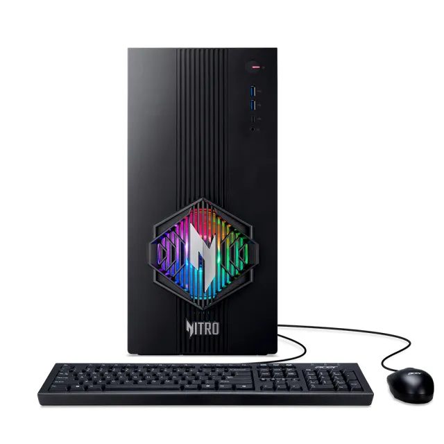 【Acer 宏碁】+Office2024企業版★R7 RT9070XT 電競電腦(N30-100/R7-8700F/32GB/1TB/RX9070XT/W11)