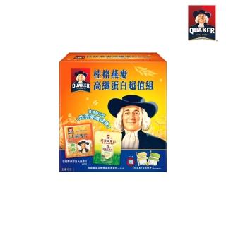 【QUAKER 桂格】燕麥高纖蛋白超值組(隨箱贈Quaker燕麥杯)
