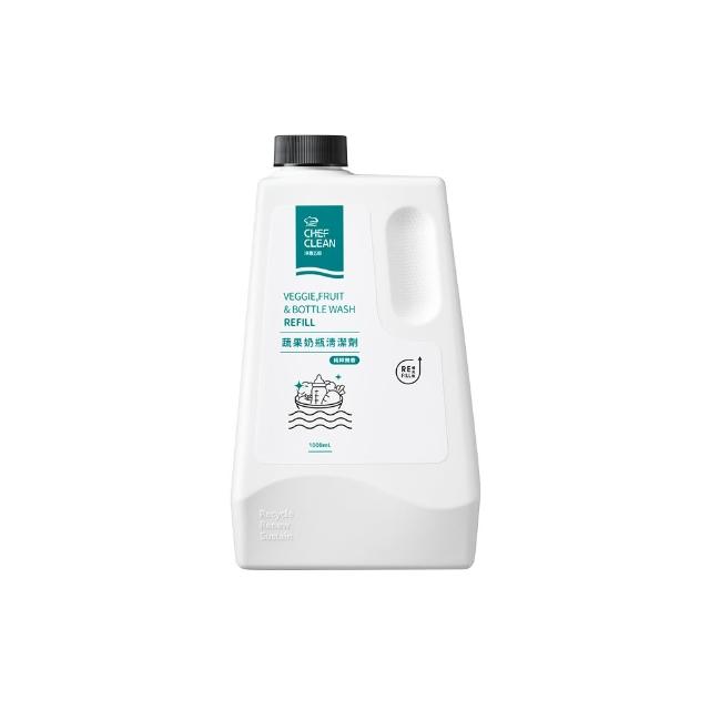 【淨毒五郎】蔬果奶瓶清潔劑補充瓶 1000ml.(可洗蔬果、奶瓶)