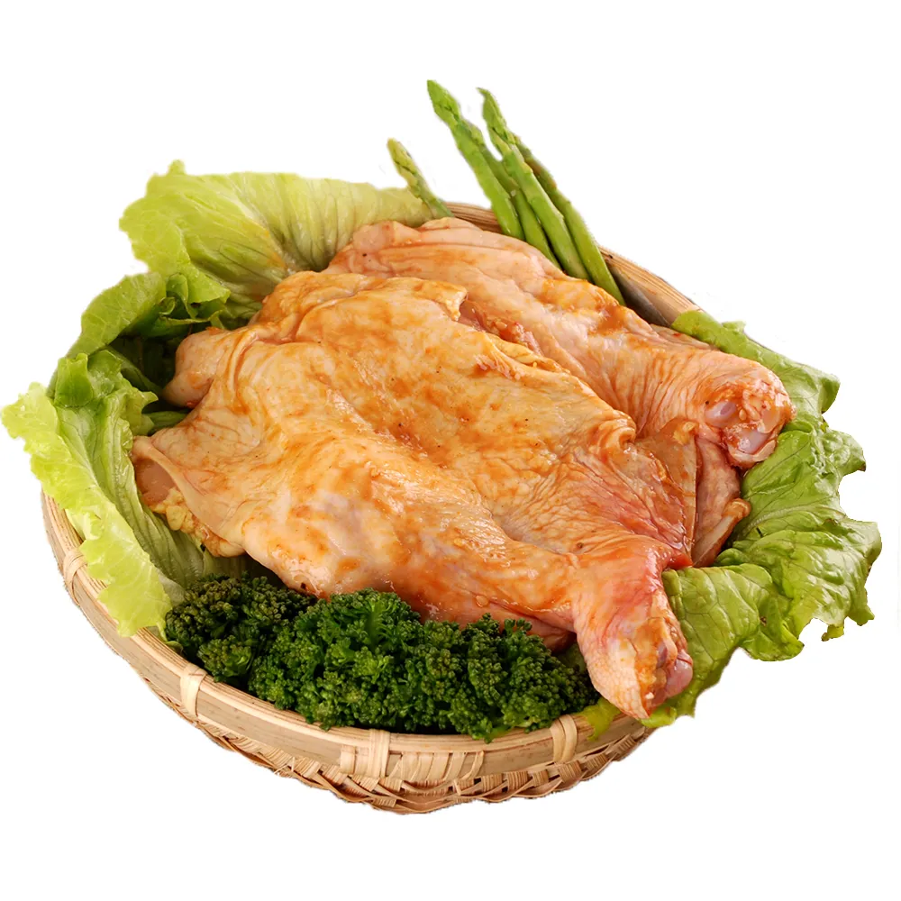 【KAWA巧活】鮮嫩雞腿排綜合組A(泰式咖哩2包+特製椒麻2包+日式山賊燒2包)