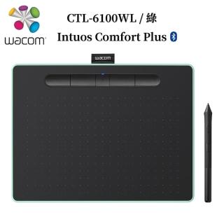 【Wacom】Intuos Comfort Plus Medium 藍牙繪圖板-開心果綠(CTL-6100WL/E0-C)