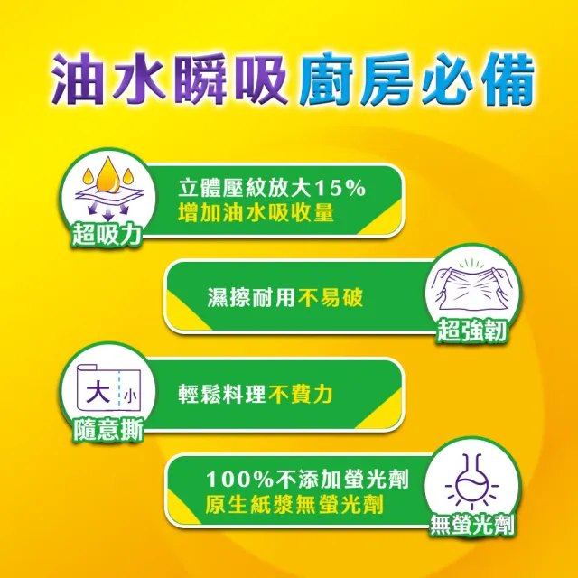 【MAY FLOWER 五月花】妙用廚房紙巾(130組*48捲)加量版