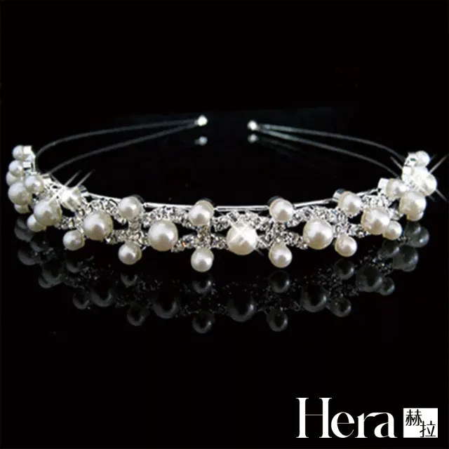 【HERA 赫拉】ll現貨ll甜美新娘韓版時尚水鑽珍珠裝飾髮箍/頭飾(現貨瘋搶中)