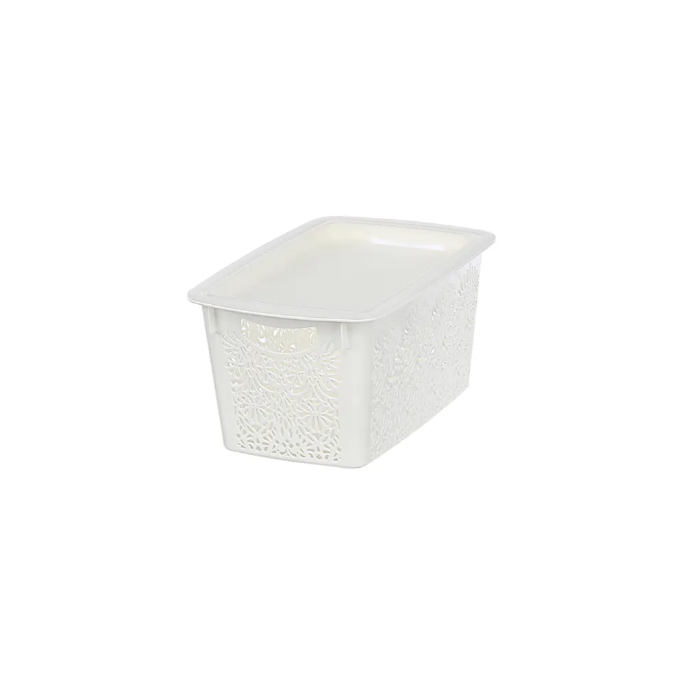 【KEYWAY 聯府】哲學家收納籃-6入組合-2中4小(附蓋 置物籃 MIT台灣製造)