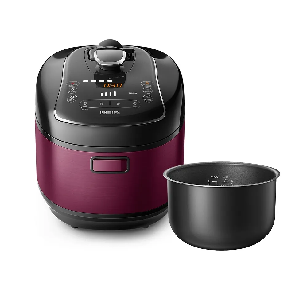 【Philips 飛利浦】抽UX20戰鬥陀螺_智慧萬用電子鍋/壓力鍋/萬用鍋_HD2140_紫小萬