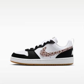 【NIKE 耐吉】Court Borough Low CH GS 大童 休閒鞋 豹紋 白黑(IR0566-001)
