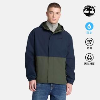 【Timberland】男款深寶石藍防水外套(A2843AY0)