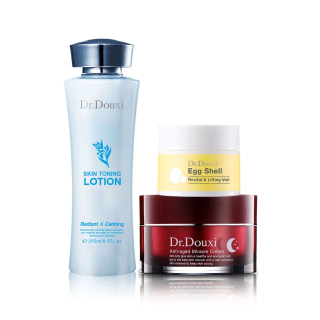 【Dr.Douxi 朵璽】久久慶精選組合-E(熬夜霜50ml+健康水255ml+卵殼膜20g)