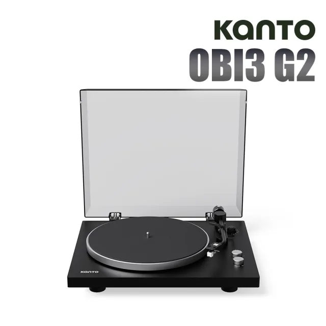 【Kanto】OBI3 G2 藍牙黑膠唱片機-霧黑款(升級版)