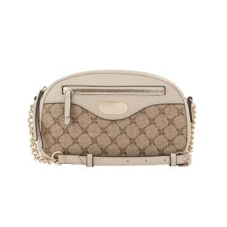 【NINE WEST】CALISA 拚材質相機包 斜背包-LOGO紋(572774)