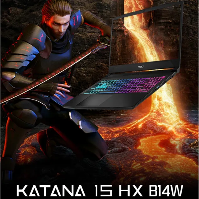 升級32G★【MSI 微星】15.6吋i7-14650HX RTX5070電競筆電(Katana 15 HX/16G/1T SSD/W11/B14WGK-1070TWNN)