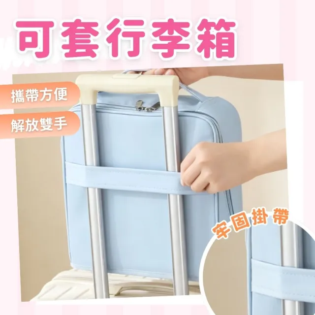 【享屋】ins風雲朵化妝包 (超大容量化妝包 收納包 隨身化妝包 直立化妝包)
