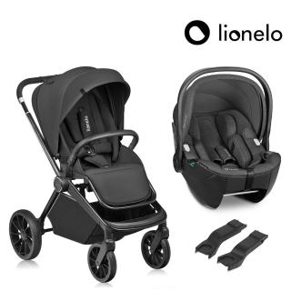 【Lionelo】Moxie i-Size提籃汽座+ Mika Plus全地形雙向嬰幼兒推車組 (贈安裝連接器)