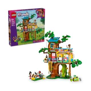 【LEGO 樂高】Friends 42652 歡聚友誼樹屋(玩具動物 家家酒 娃娃屋 兒童積木 互動遊戲 角色扮演 禮物)