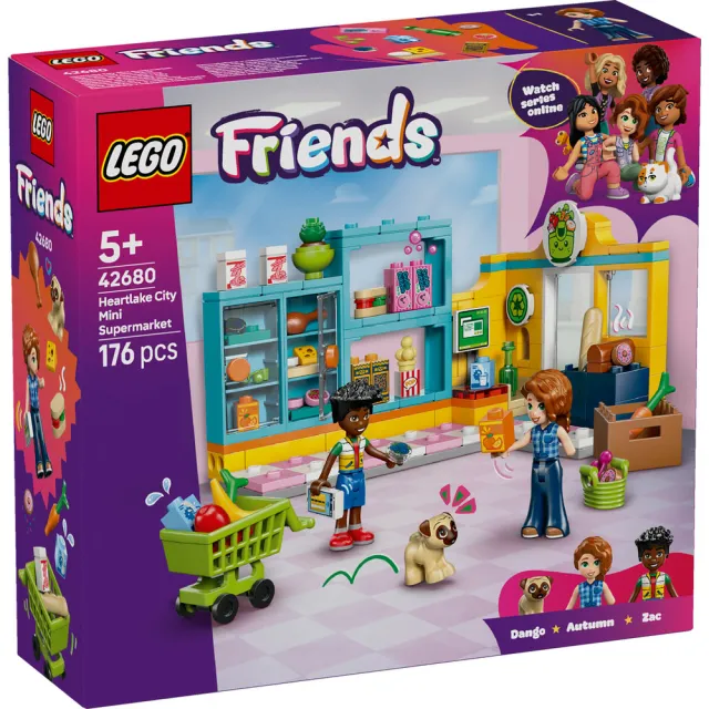 【LEGO 樂高】Friends 42680 心湖城便利商店(兒童玩具 娃娃屋 家家酒 積木 互動遊戲 角色扮演 禮物)