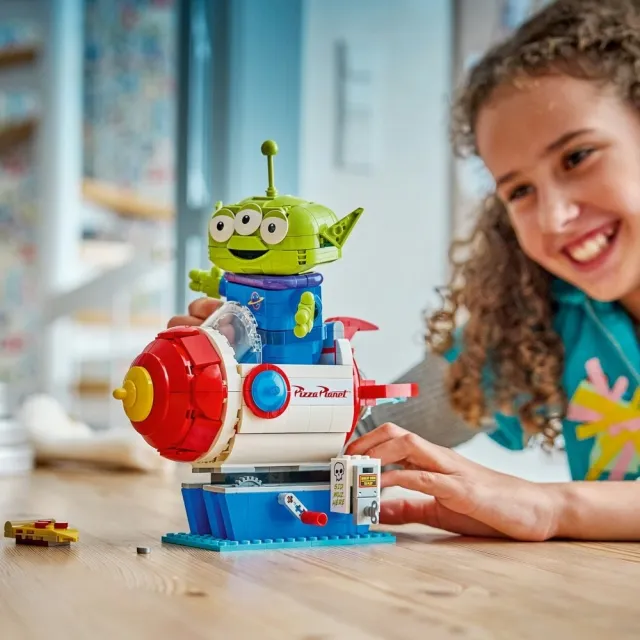 【LEGO 樂高】迪士尼系列 43307 三眼怪和披薩星球火箭(玩具總動員 皮克斯 積木 模型 公仔 禮物 收藏品)