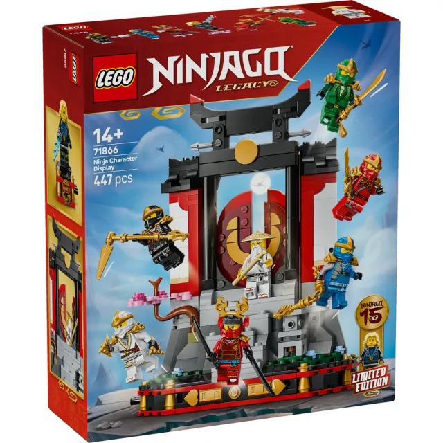 【LEGO 樂高】旋風忍者系列 71866 忍者角色擺飾 15 週年紀念版(機器人 兒童玩具 人偶 模型 積木 禮物 周邊)