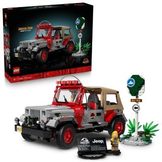 【LEGO 樂高】侏羅紀世界系列 77984 Jurassic Park Jeep Wrangler(恐龍 玩具積木 汽車模型 禮物 收藏品)