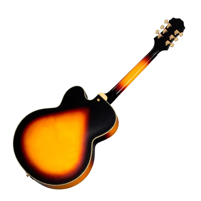 【Epiphone】電吉他 Broadway 雙雙 復古漸層色 全空心 爵士吉他 ( 商品保固有保障)