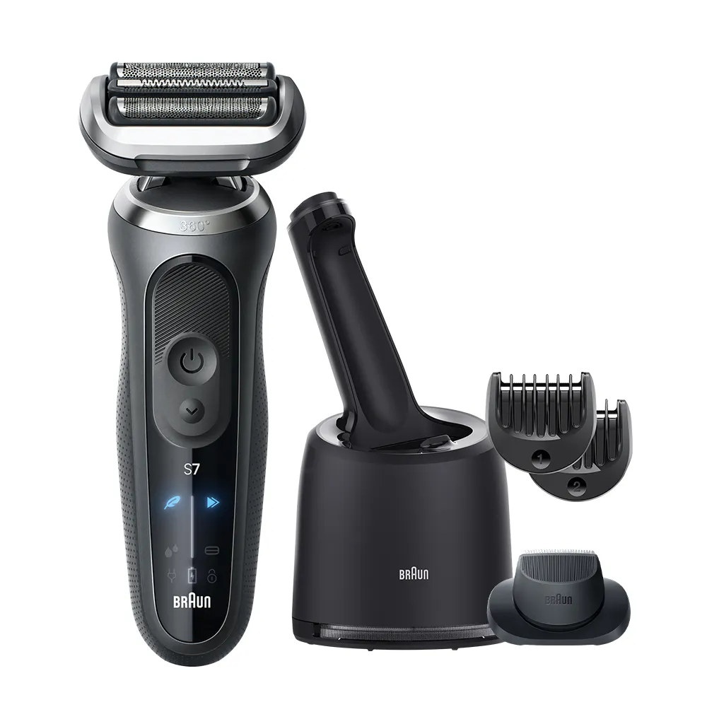 【BRAUN 百靈】7系列PRO智能靈動電動刮鬍刀/電鬍刀-附鬢角刀 德國製造(72-G7500cc)