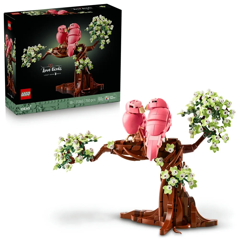 【LEGO 樂高】Ideas 21365 情侶鸚鵡(動物擺設 居家擺設 積木 玩具)