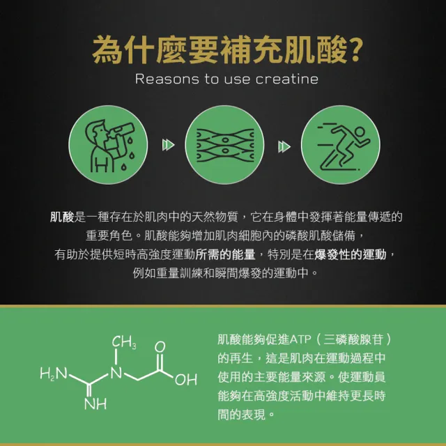 【ON 歐恩】微粉肌酸錠(100錠/瓶)