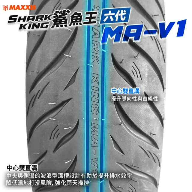 【CST 正新輪胎】鯊魚王六代 MAV1 城市通勤胎 10吋機車輪胎(100/90-10 61J MAV1)