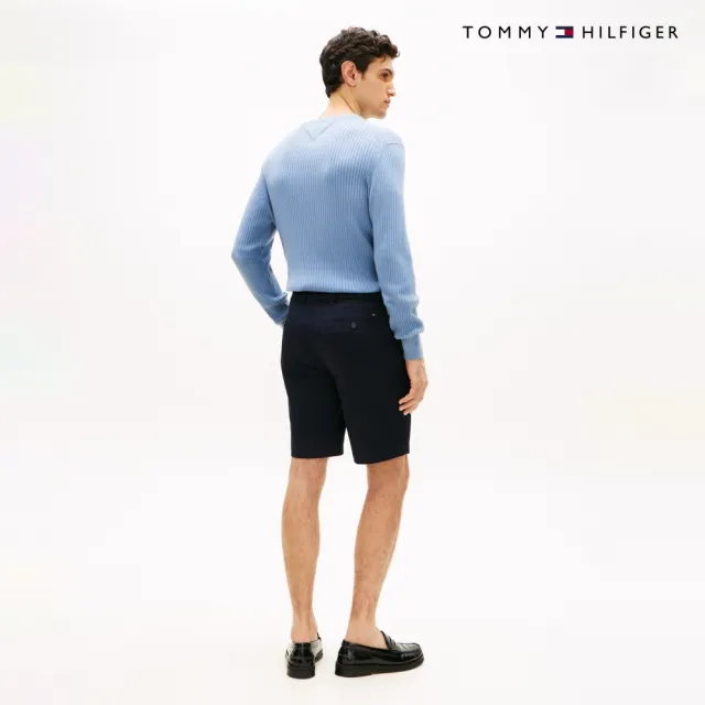 【TOMMY HILFIGER】官方旗艦館Brooklyn 棉質斜紋短褲_藍色