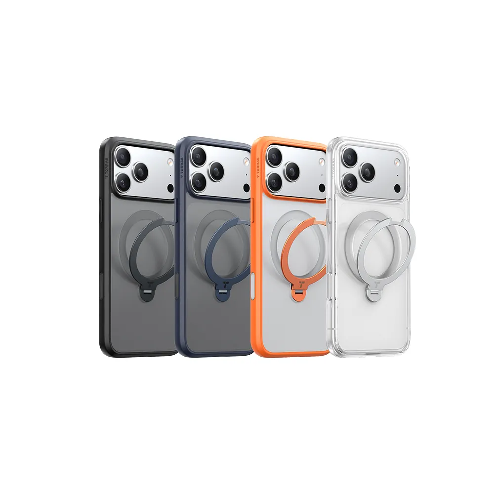 【TORRAS 圖拉斯】UPRO Ostand Spin iPhone 17/16/15/14 MagSafe 支架防摔手機殼