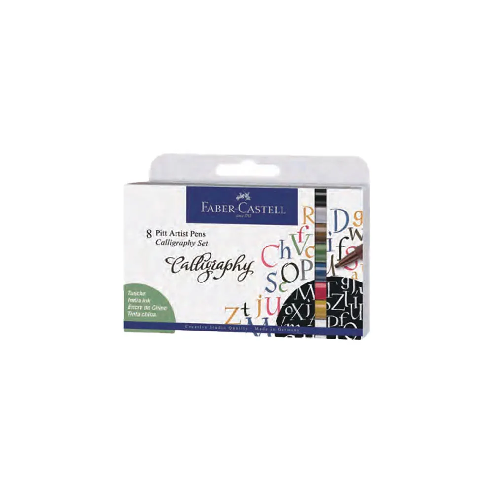 【Faber-Castell】輝柏 PITT藝術筆C/8色入 /組 167508
