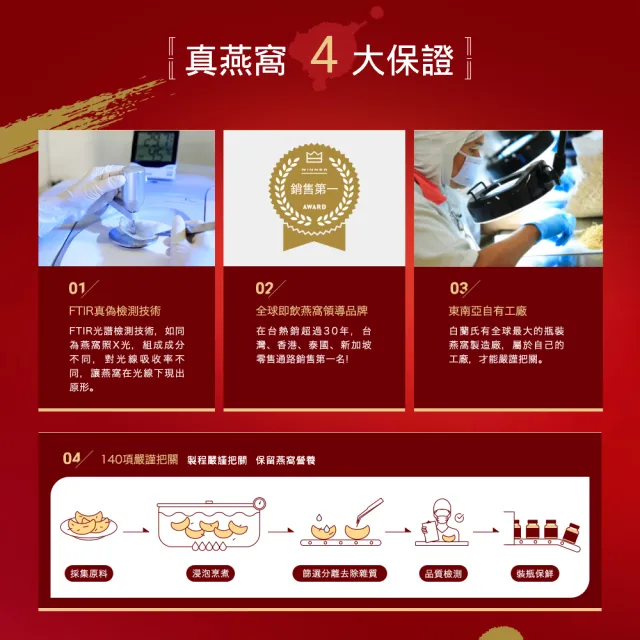 【白蘭氏】冰糖燕窩70g*6入*3盒 共18入(銷售No.1 養顏美容 滋補聖品)