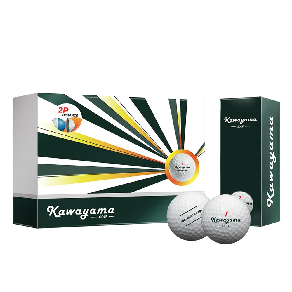 台灣製Kawayama GOLF川山高爾夫球-桿桿好系列-2層球(1打12顆)