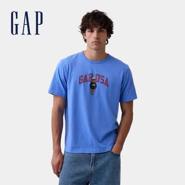 【GAP】男裝 日常寬鬆Logo短袖T恤-多款任選(874467&895172&884494)