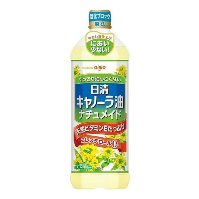 【NISSIN 日清】6罐入 oillio食用芥花菜籽油 987ml/罐 日本原裝進口食品 零膽固醇無反式脂肪 可油炸耐高溫