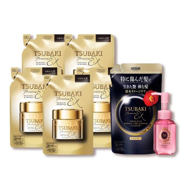 【TSUBAKI 思波綺】金耀瞬護髮膜EX補充包 150g(5入組)