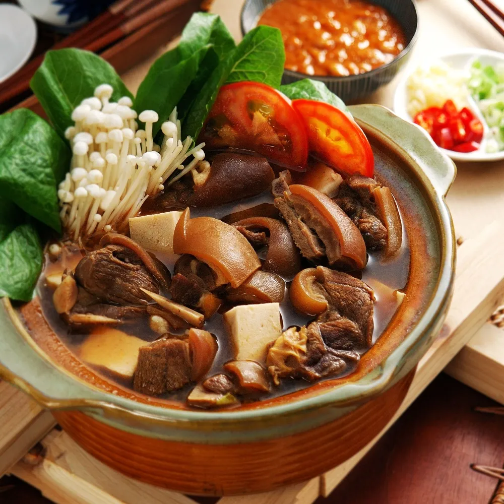 【土羊哥】紅燒羊肉爐_帶皮*4組(2440g/組;鍋物;年菜;含運;鍋物/火鍋/湯底/火鍋料/火鍋肉片)